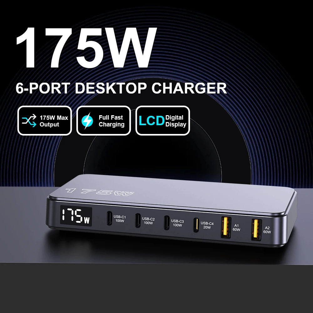 175W USB C GaN Charger
