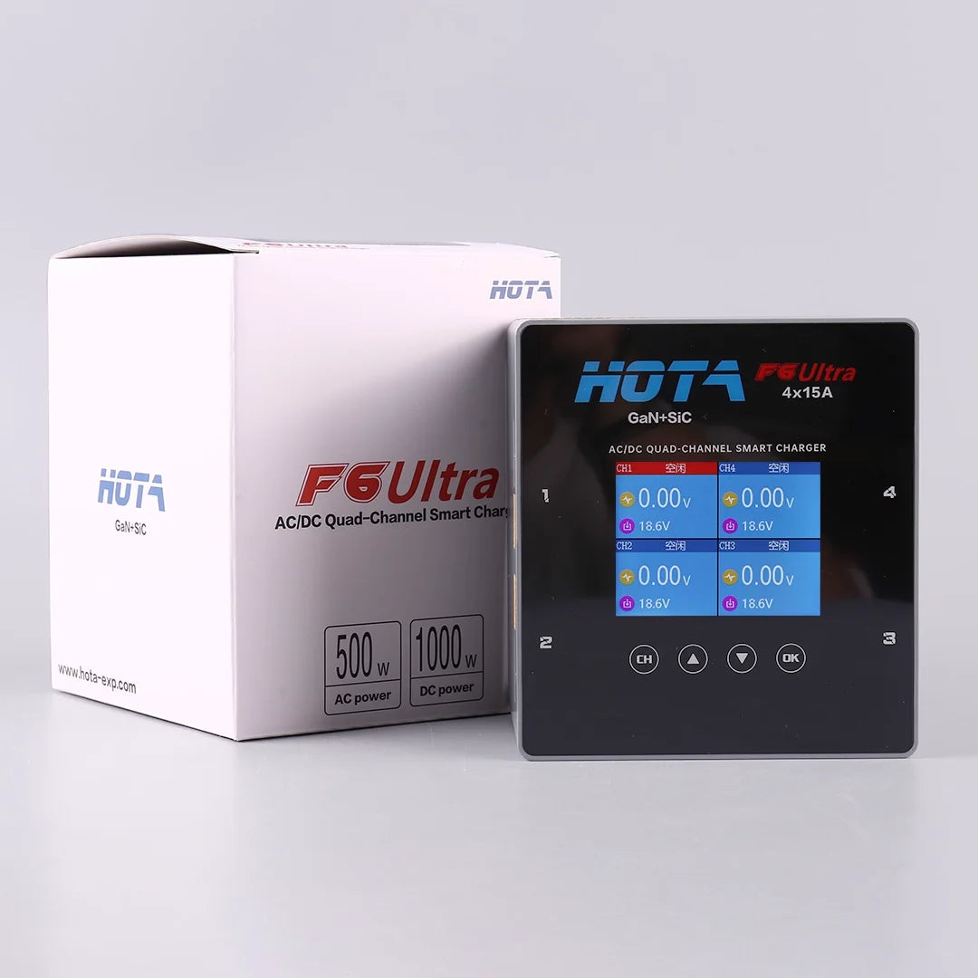 HOTA F6 Ultra 4-channel Intelligent Balance Charger AC DC