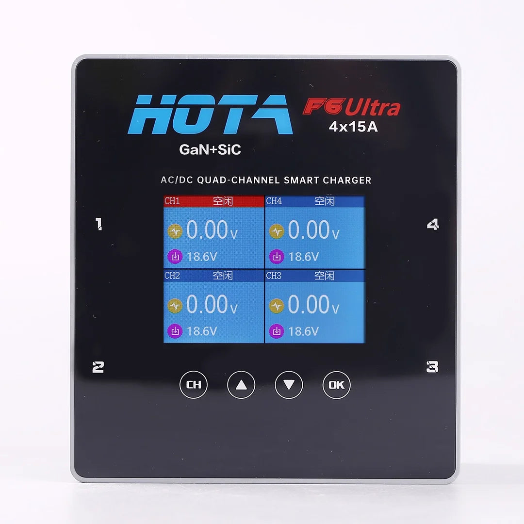 HOTA F6 Ultra 4-channel Intelligent Balance Charger AC DC