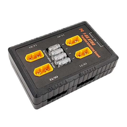 P4 1-6S XT60 Plug Parallel Charging Board Support 20A Input 4 Channels Output