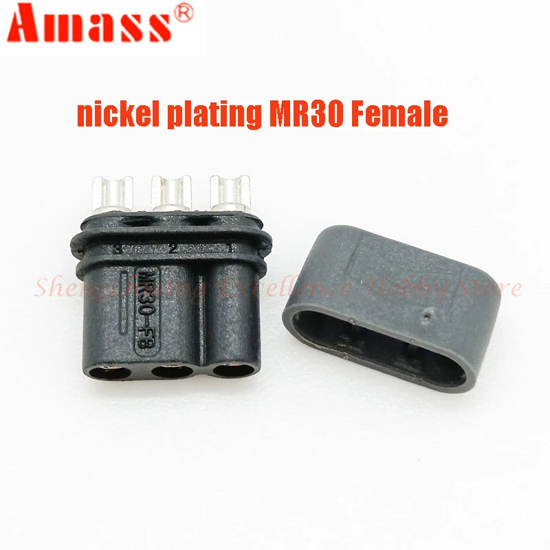 Amass MR30 Black Three-core 3Pin Connector