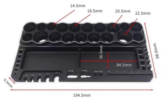Aluminum RC Tool Stand Screwdriver Wrench Rack Tray Holder
