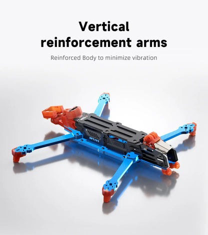 GEPRC GEP-MOZ7 V2 Frame 7.5-inch Long-range Frame Designed for the O4 Air Unit Pro HD VTX and Supports 8-inch Propellers