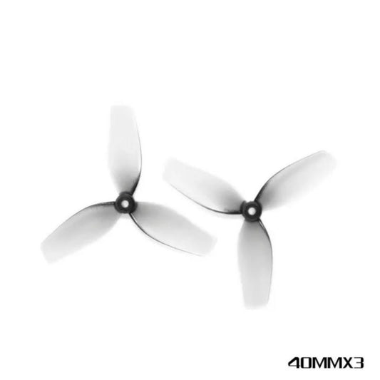 HQ Ultralight Whoop Prop 40MMX3 (2CW+2CCW) 1.5mm Shaft Grey