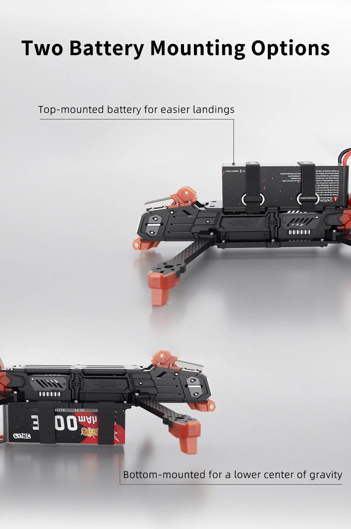 GEPRC GEP - MOZ7 V2 Frame 7.5 - inch Long - range Frame Designed for the O4 Air Unit Pro HD VTX and Supports 8 - inch Propellers - Buzz Fpv
