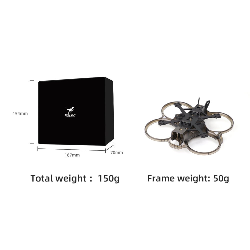 HGLRC 2-inch Talon frame for cinewhoop - Black