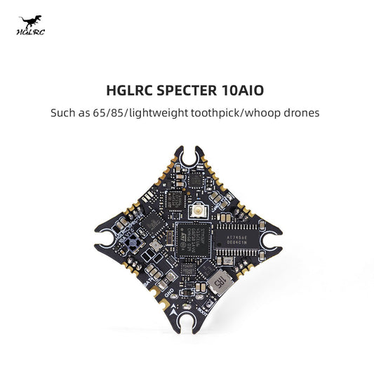 HGLRC SPECTER 10A 1-2S ELRS AIO VTX 400mW F411 Flight Control 10A BL_S 5 in 1 FC