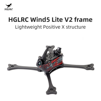 HGLRC Wind5 Lite V2 Frame Kit for racing