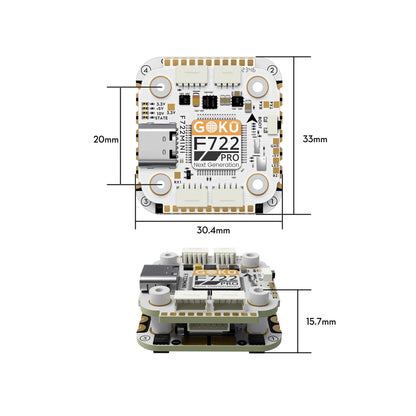 GOKU F722 Pro Mini V2 45A 32Bit AM32 128K 20X20 Stack