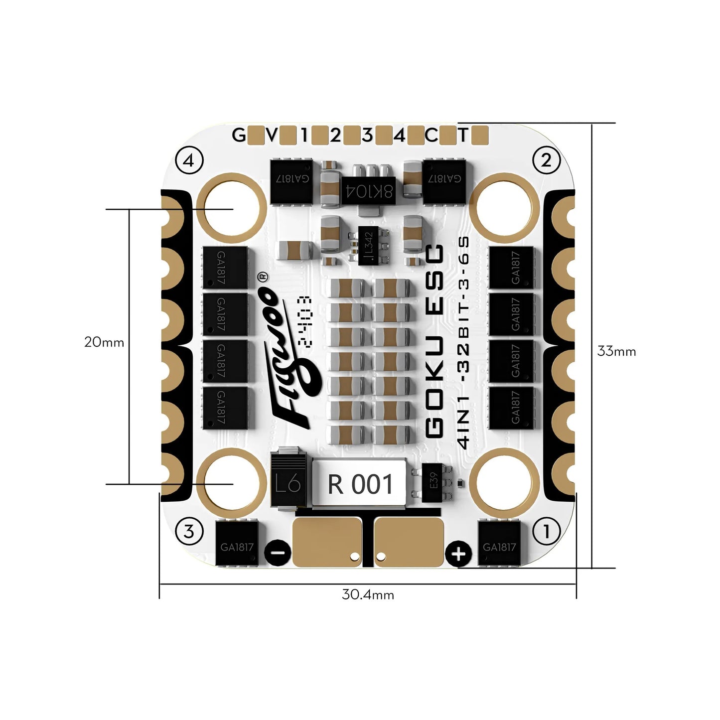GOKU F722 Pro Mini V2 45A 32Bit AM32 128K 20X20 Stack