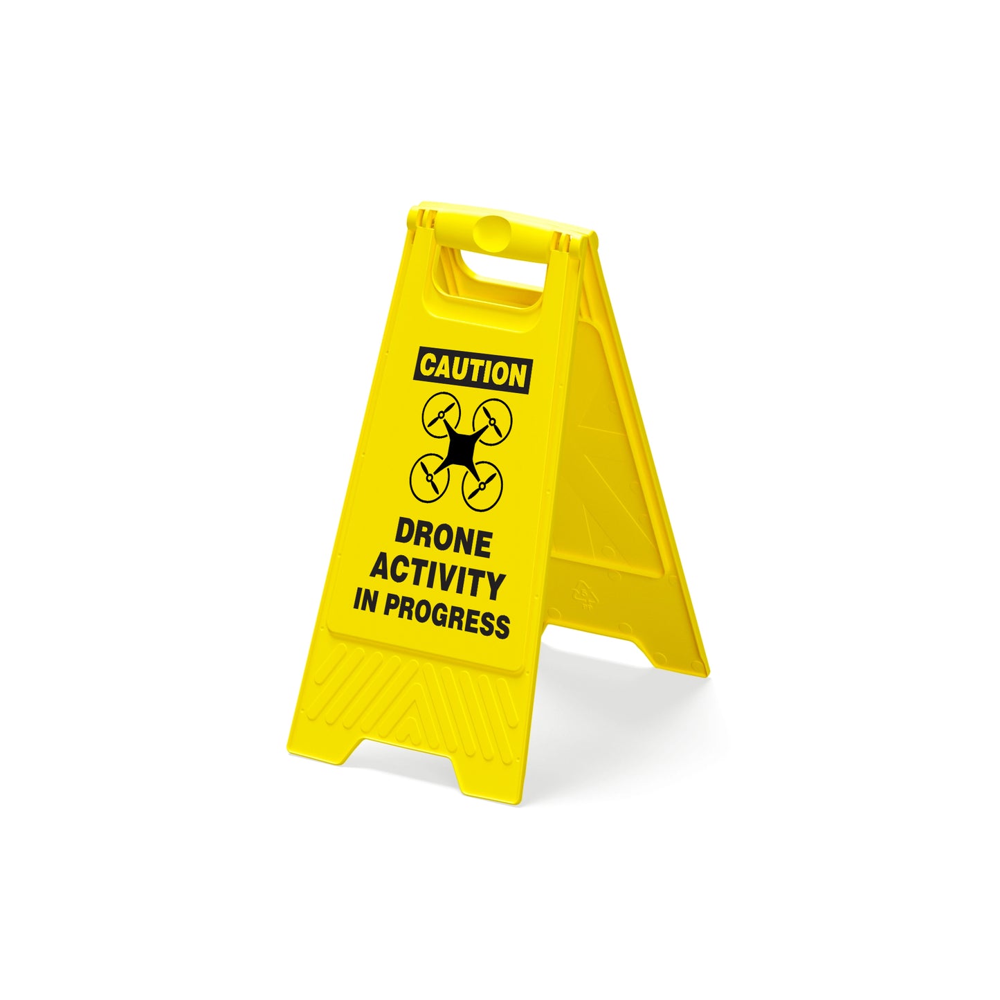 Caution Drone Activity In Progress Warning A-Frame Sign