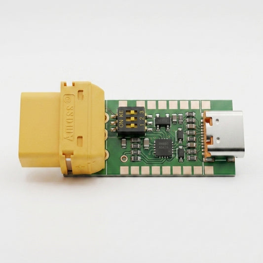USB Type-C to XT60 Power Module (PD Fast Charge, Adjustable 5–28V Output)