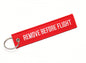 Remove Before Flight Safety Tag and Keyring