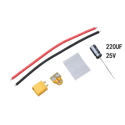 1-PCS-XT30-CAP-Filter-Silicone-Wire-2-S-6S-220UF-25V-Flight-Control-ESC-Filter