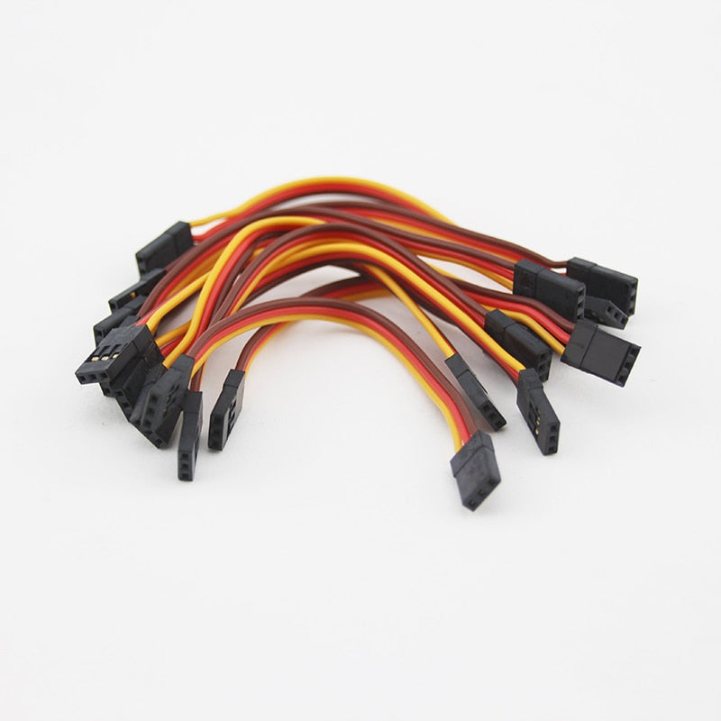 10PCS-Flight-Control-Connection-Cable-Male-to-Male-26-26AWG30-Cores-JR-Futaba-Flat-Servo-Cable