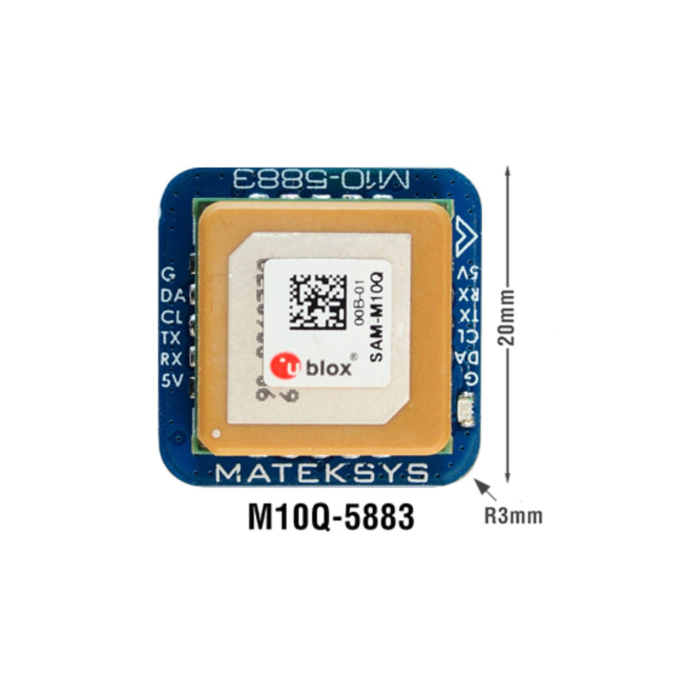 Matek M10Q-5883 GPS Compass Module u-blox SAM-M10Q | BuzzFPV – Buzz Fpv