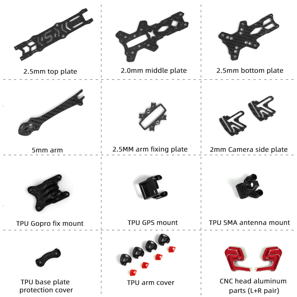 hglrc-sector-x5-fr-5-inch-freestyle-fpv-frame-547153