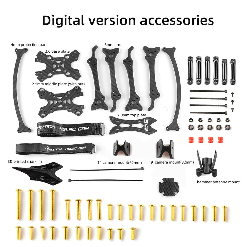 hglrc-wind5-lite-true-x-frame-kit-5-inch-for-fpv-racing-drone-180099