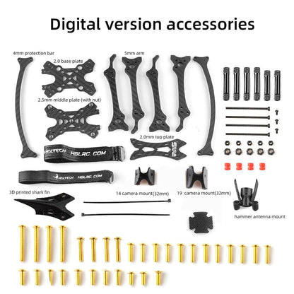 hglrc-wind5-lite-true-x-frame-kit-5-inch-for-fpv-racing-drone-180099