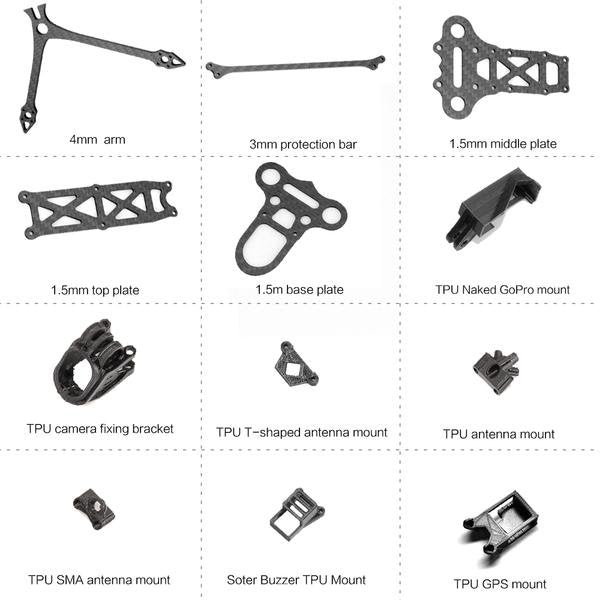 Rekon6 6 inch Mini Long Range Frame Kit