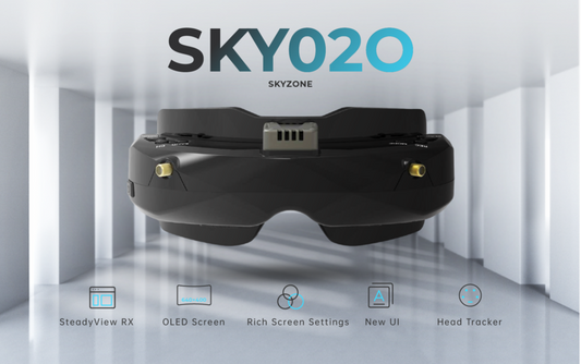 SKYZONE SKY02O OLED 5.8GHz 48CH FPV GOGGLES WITH STEADYVIEW RECEIVER