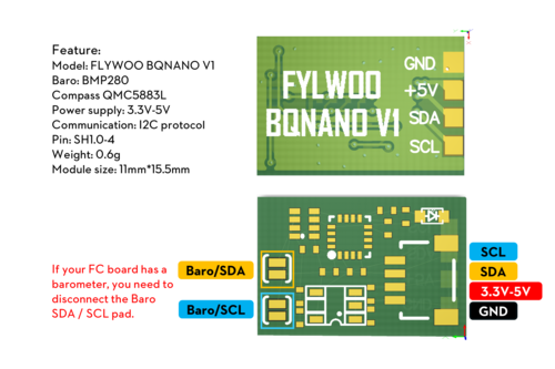 Flywoo BQNANO V1.0 Model w/ Compass & Baro 0.6g