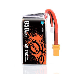 Betafpv 850mAh 4S 75C Lipo Battery (2PCS) XT60