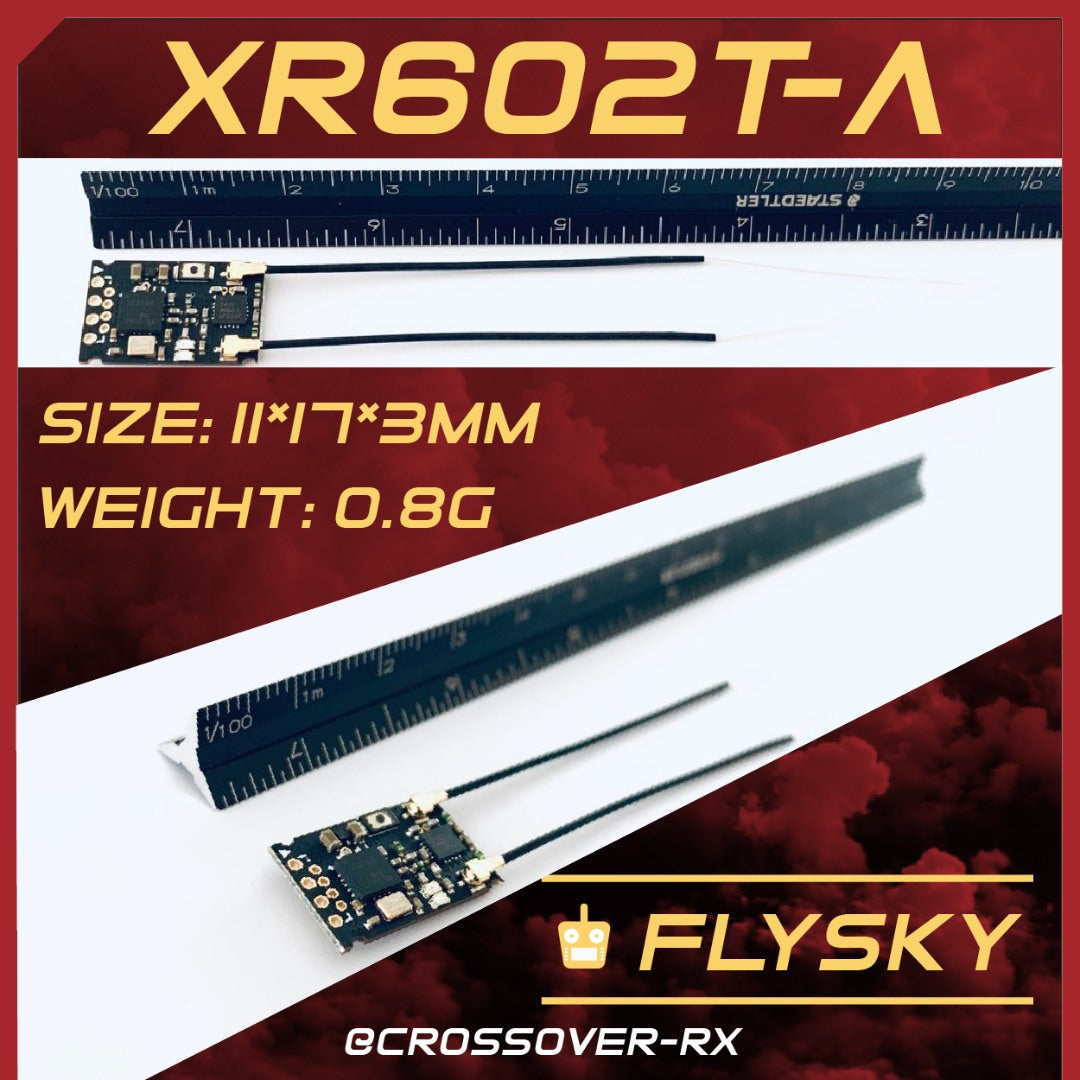 CROSSOVER RX XR602T-A(AFHDS-2A FLYSKY) SBUS/FPORT/RSSI/Full-RFPower