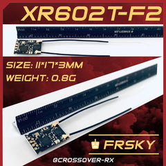 CROSSOVER RX XR602T-F2(FRSKY-D16) SBUS/FPORT/RSSI/Full-RFPower