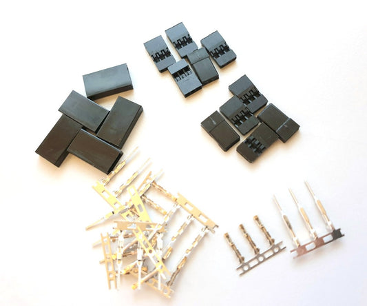 5 pair Servo connectors - Crimp your own connectors