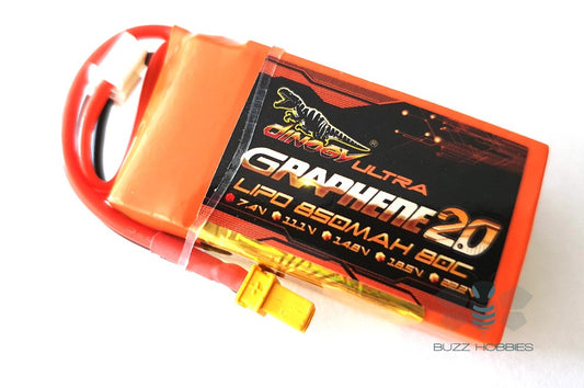 DINOGY GRAPHENE ULTRA 2.0 2S 7.4V 850MAH 80C LIPO XT30
