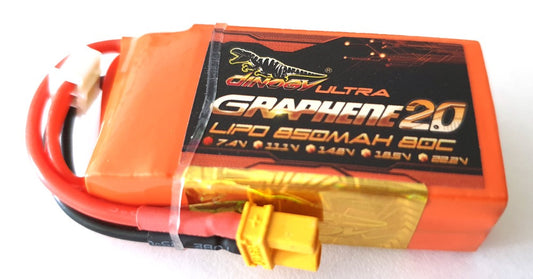 DINOGY GRAPHENE ULTRA 2.0 2S 7.4V 850MAH 80C LIPO XT30