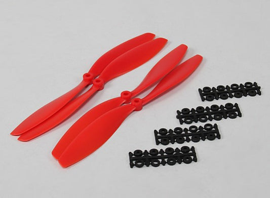 10x4.5 SF Props 2pc CW 2 pc CCW Rotation (Red)