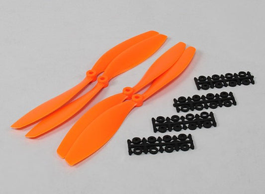 10x4.5 SF Props 2pc CW 2 pc CCW Rotation (Orange)