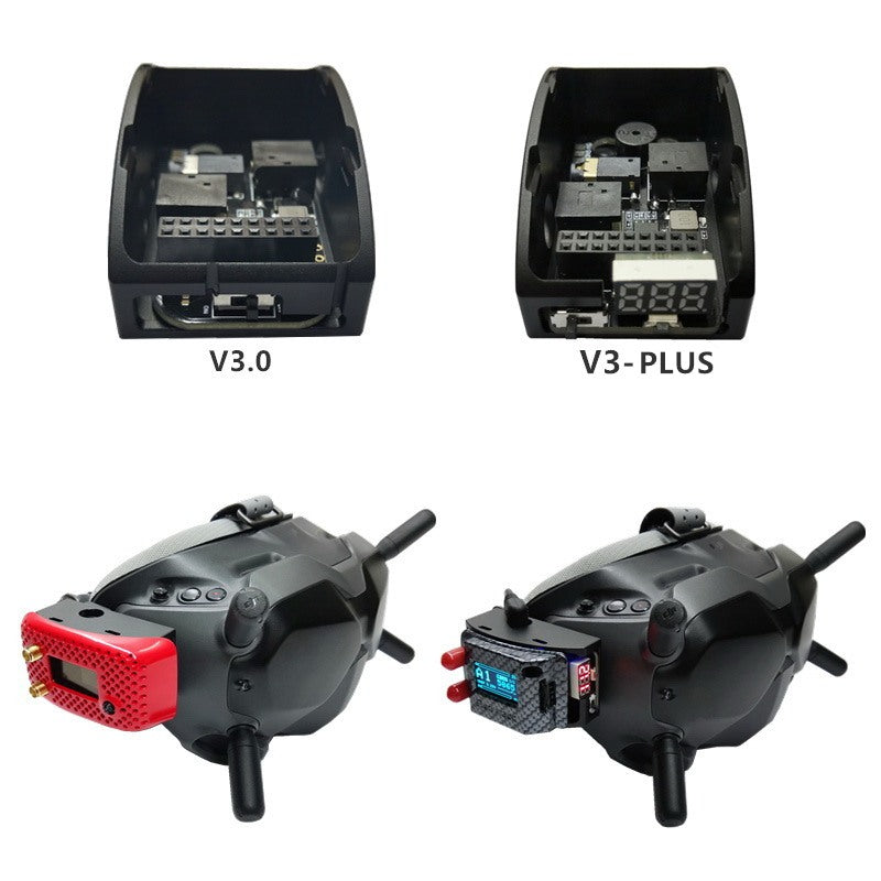 URUAV 5.8G RX PORT 3.0-PLUS DJI Digital FPV Goggles Low Voltage Alarm