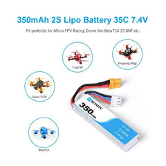 350mAh 2S Lipo Battery (2PCS)