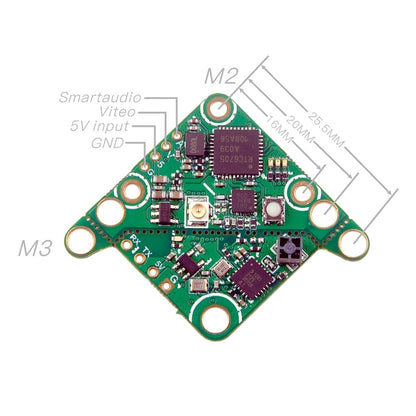 ELRS Fyujon 2IN1 AIO module built in ELRS 2.4GHz EP receiver and OpenVTX
