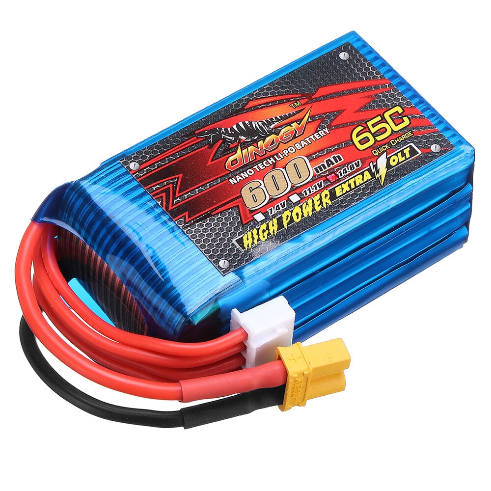 DINOGY 14.8V 600mAh 65C 4S Lipo Battery XT30 Plug