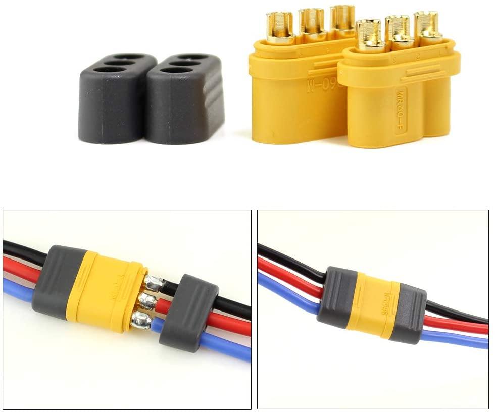 Amass MR60 connector plug female and male connector 3.5 bullet connector for motor ESC connection