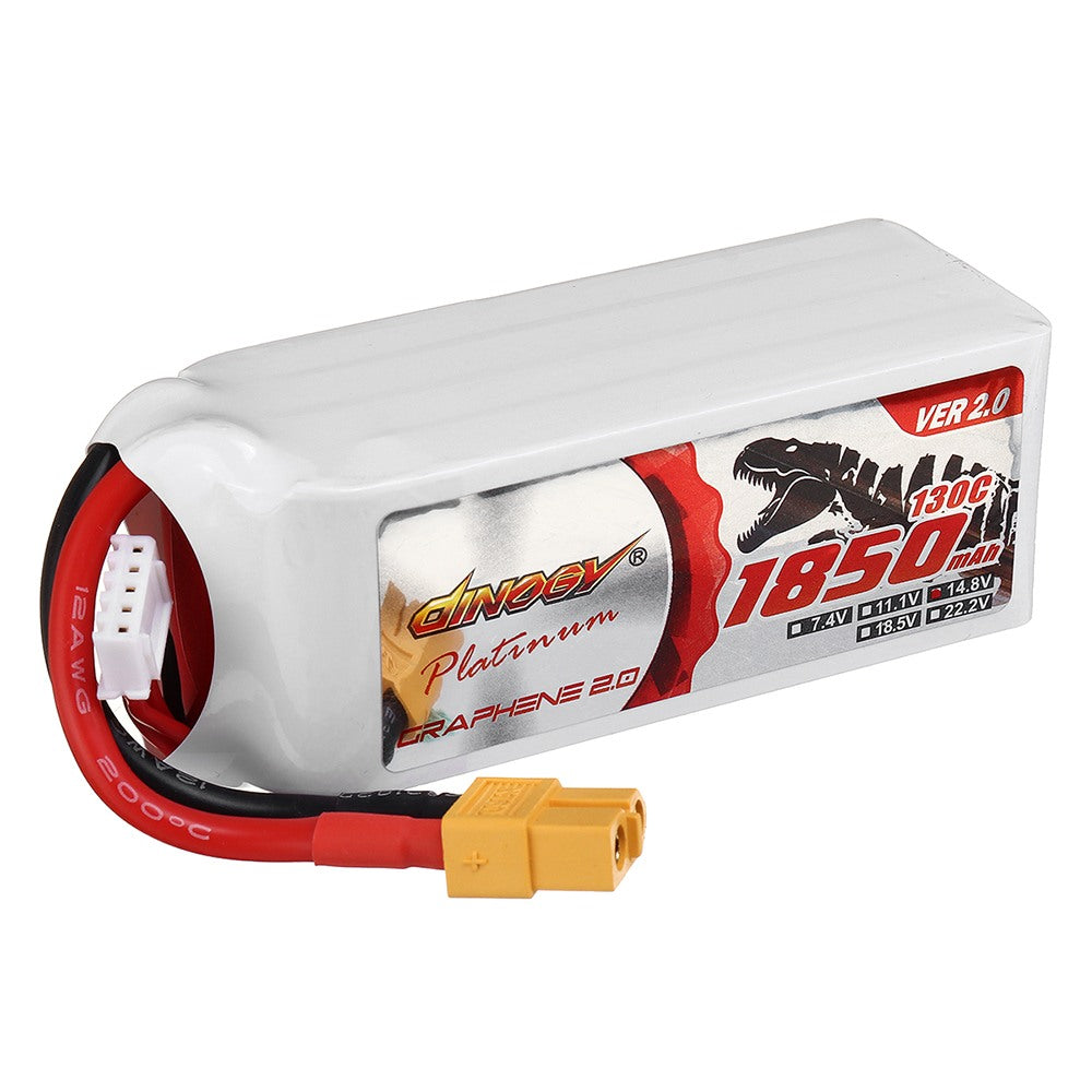 DINOGY PLATINUM GRAPHENE 2.0 4S 1850MAH 130C LIPO