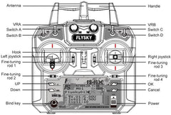 Flysky FS-i6X 10CH 2.4GHz AFHDS RC Transmitter w/ X6B Receiver