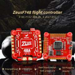 HGLRC Zeus F748 STACK FPV Racing Drone 3-6S F722 Flight Controller 48A BL_S 4in1 ESC