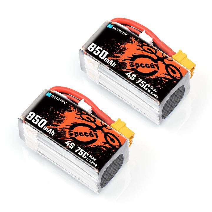 Betafpv 850mAh 4S 75C Lipo Battery (2PCS) XT60