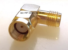 90 Deg RP-SMA to SMA Adapter