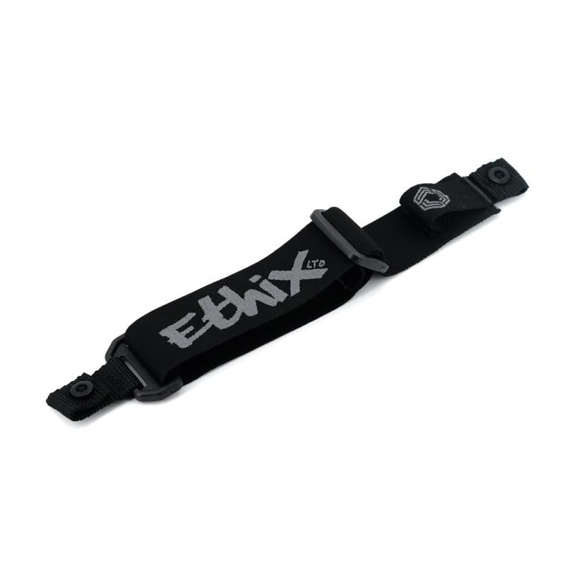 ETHIX GOGGLE STRAP HD BLACK (GREY LOGO)