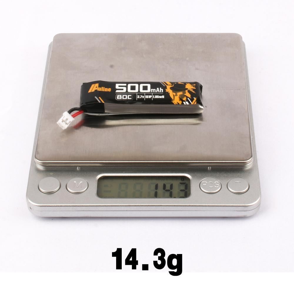 Auline 500mAh 1S 80C 3.7V LiPo Battery PH2.0