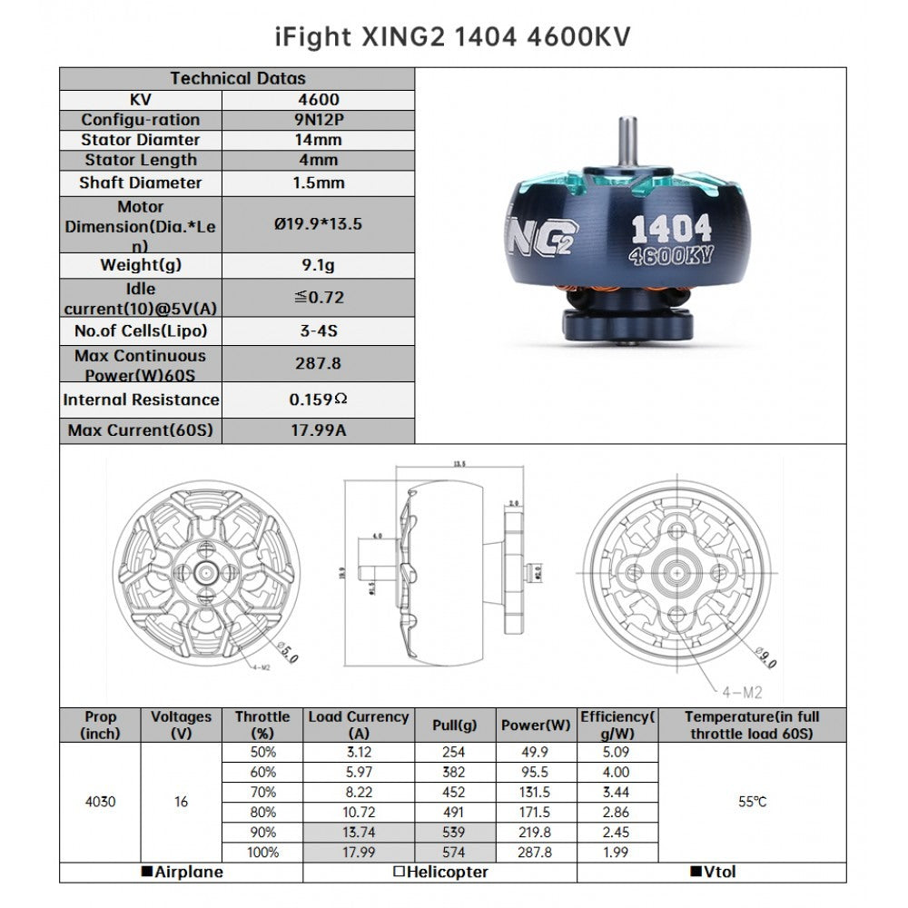 XING2 1404 Toothpick Ultralight Build (unibell) 4600kv