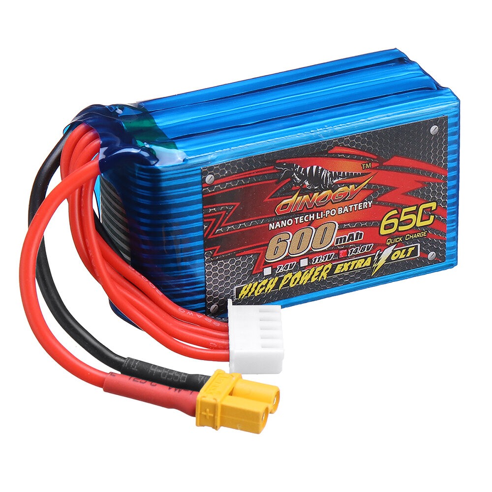 DINOGY 14.8V 600mAh 65C 4S Lipo Battery XT30 Plug