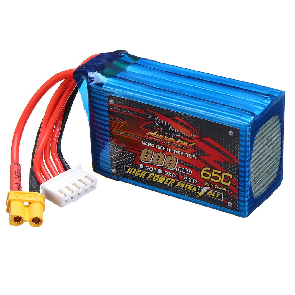 DINOGY 14.8V 600mAh 65C 4S Lipo Battery XT30 Plug