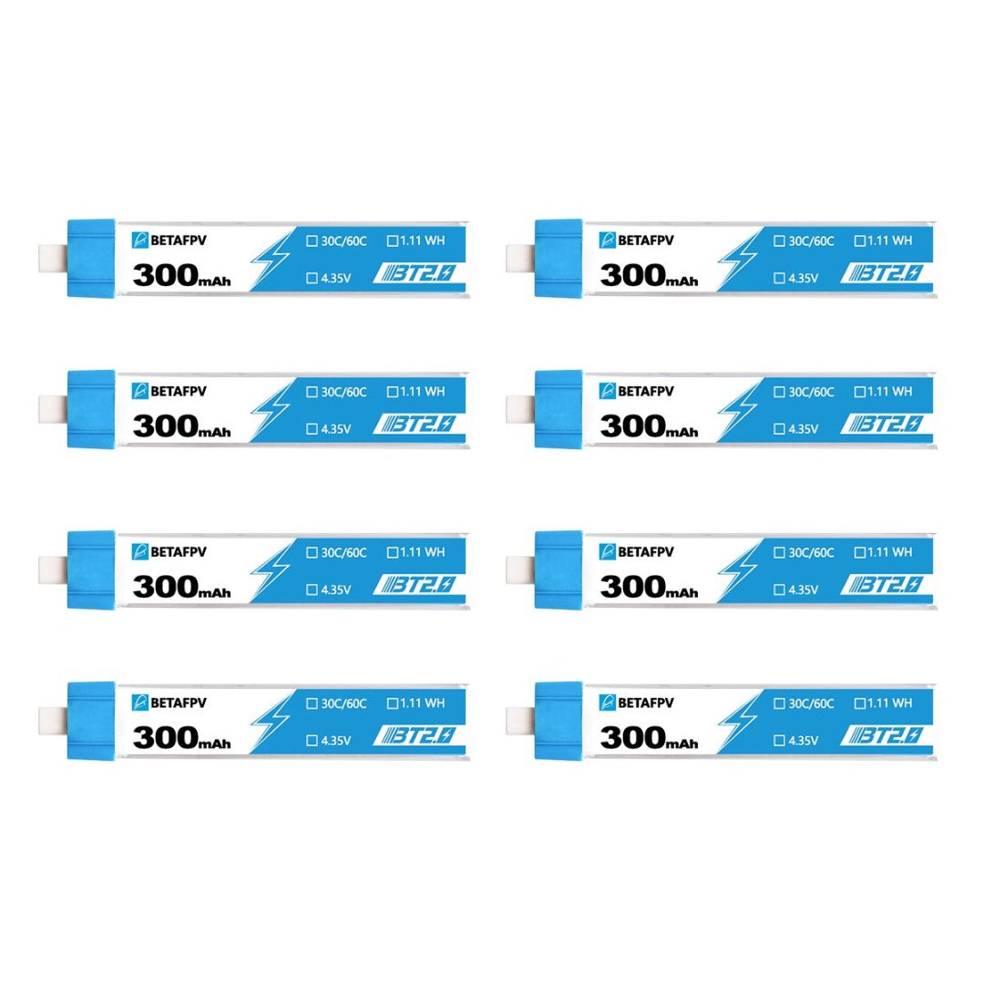 BT2.0 300mAh 1S Battery 8pcs